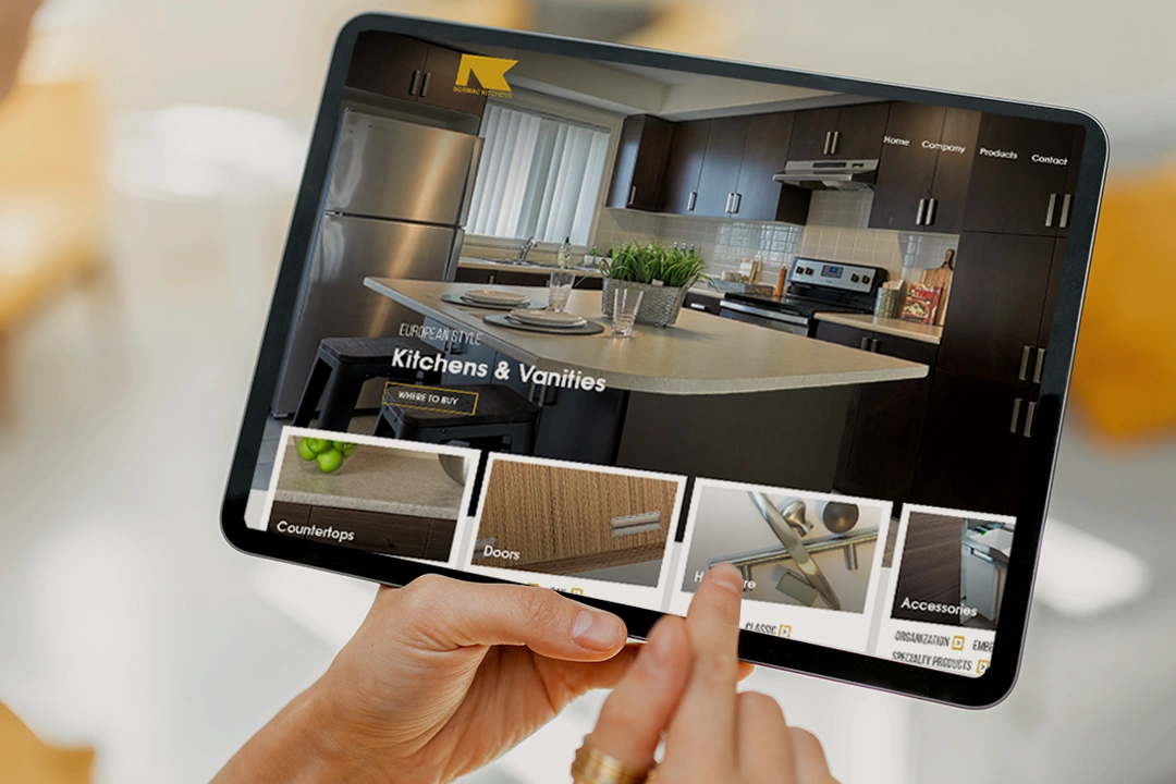 Normac Kitchens tablet presentation