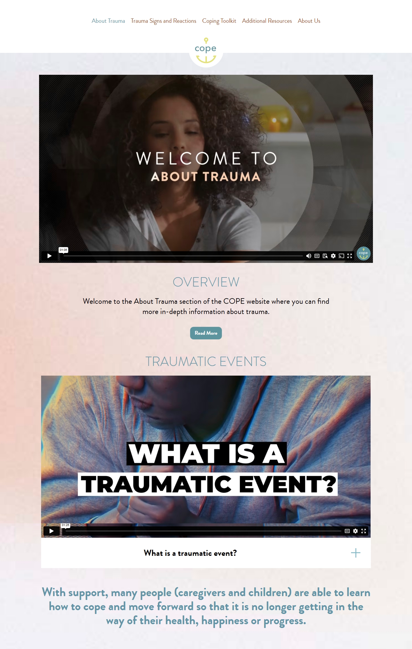 Cope Website 9 About Cope from copewithtrauma.org