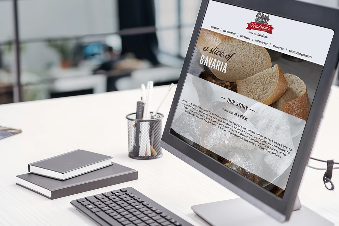 Rudolph's bakery website design