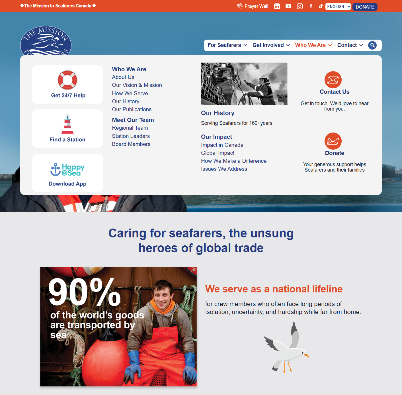 Mission to Seafarers Canada Website