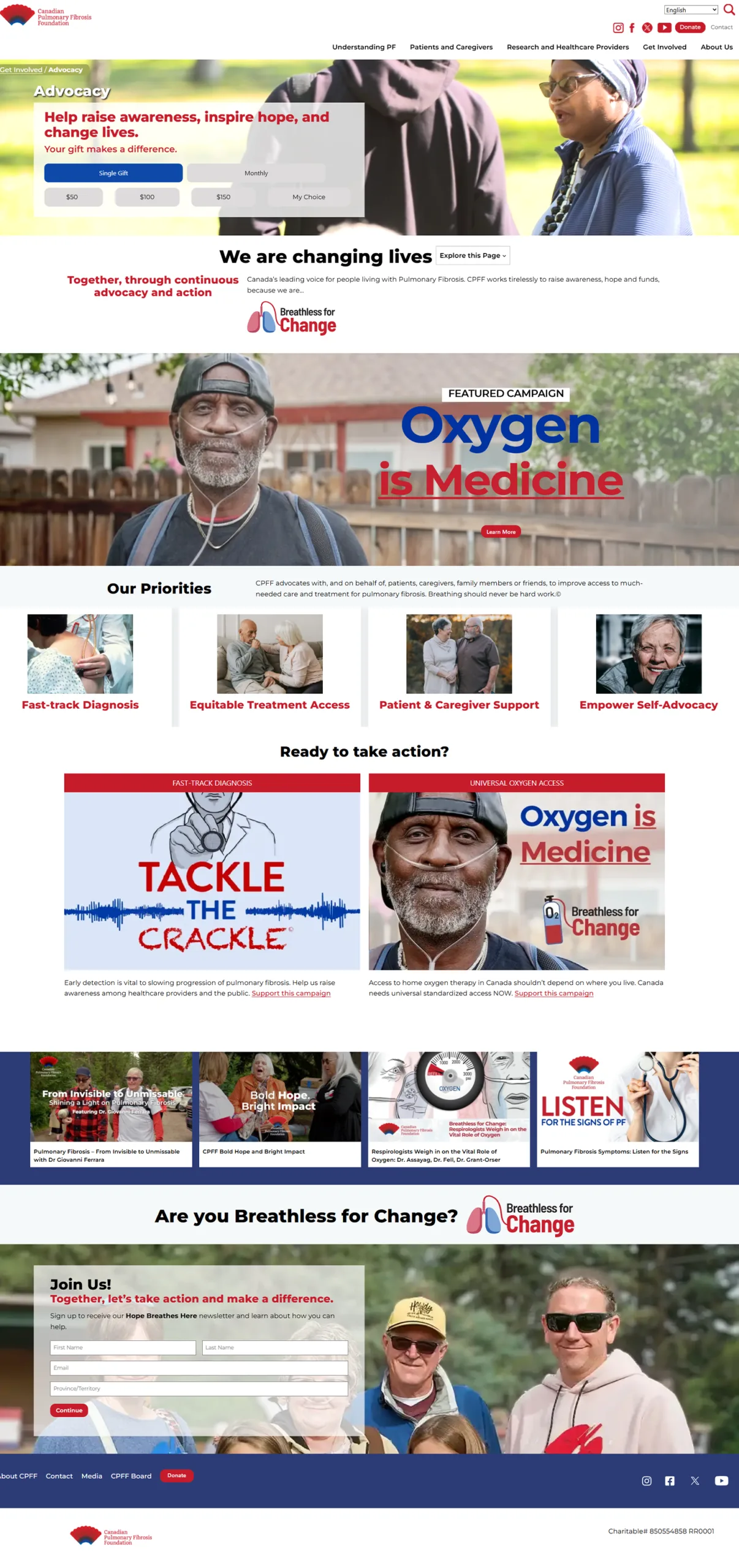 CPFF Advocacy Hub 8 advocacy page - Stacey Boardman - Freelance Web Designer