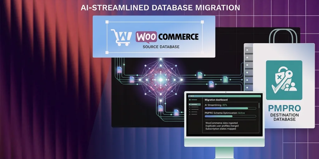 Migrating a woocommerce database to a pmpro membership website