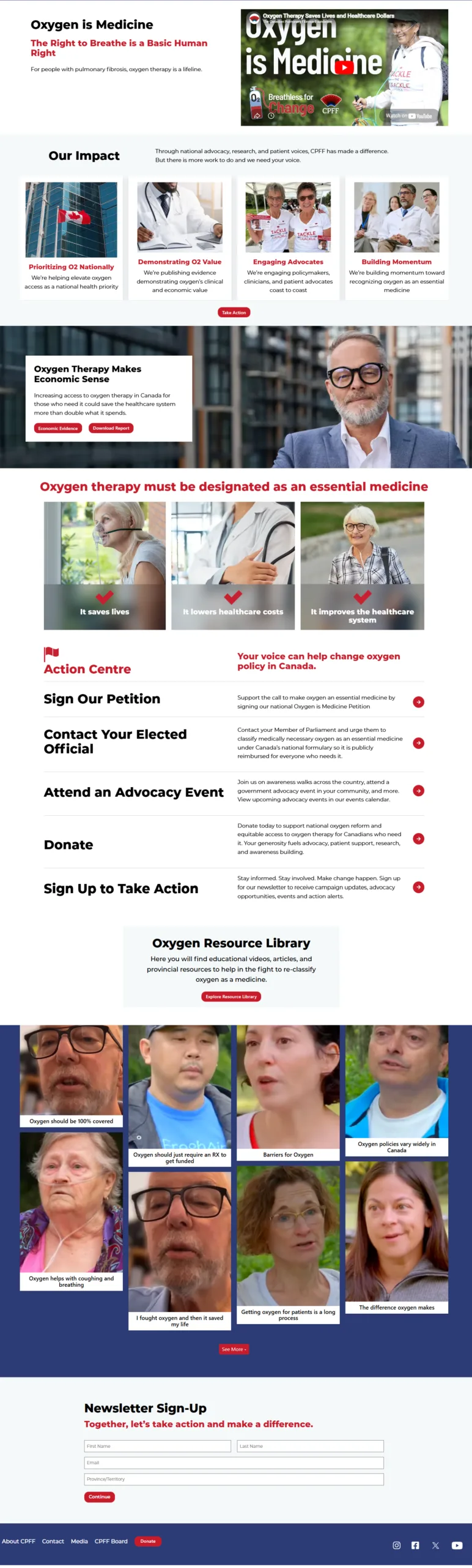 CPFF Advocacy Hub 7 oxygen medicine page2 1 - Stacey Boardman - Freelance Web Designer